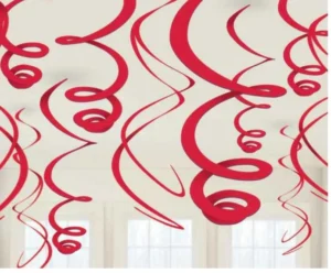 Curly Red Decor