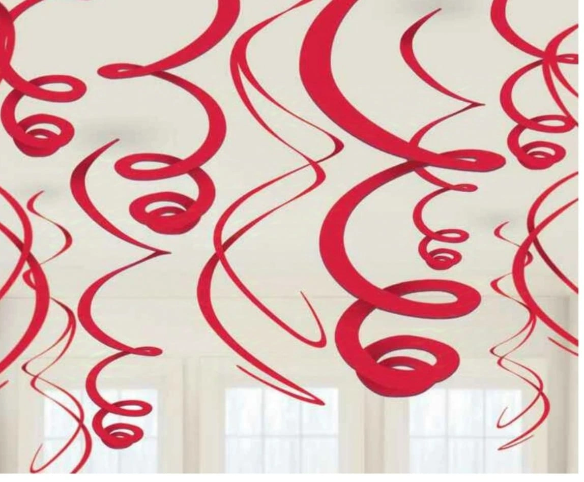 Curly Red Decor