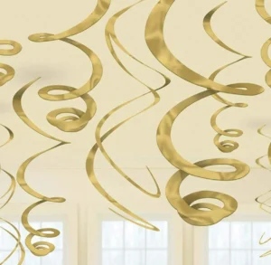 Curly Golden Hanging Decor