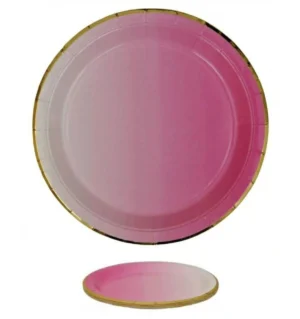 Pink & White Plate