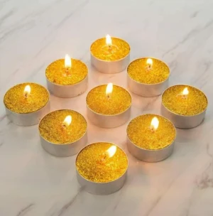 Silver Yellow Candles