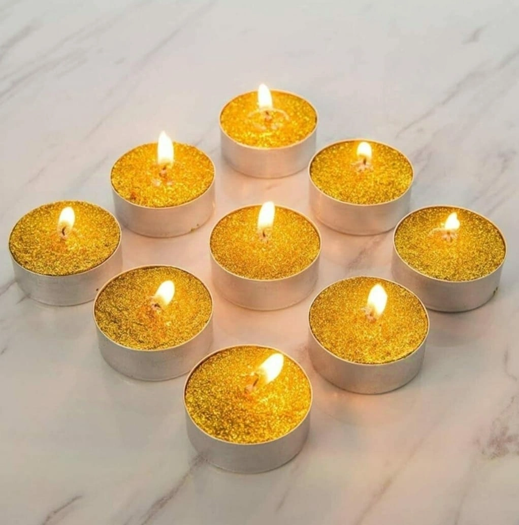 Silver Yellow Candles