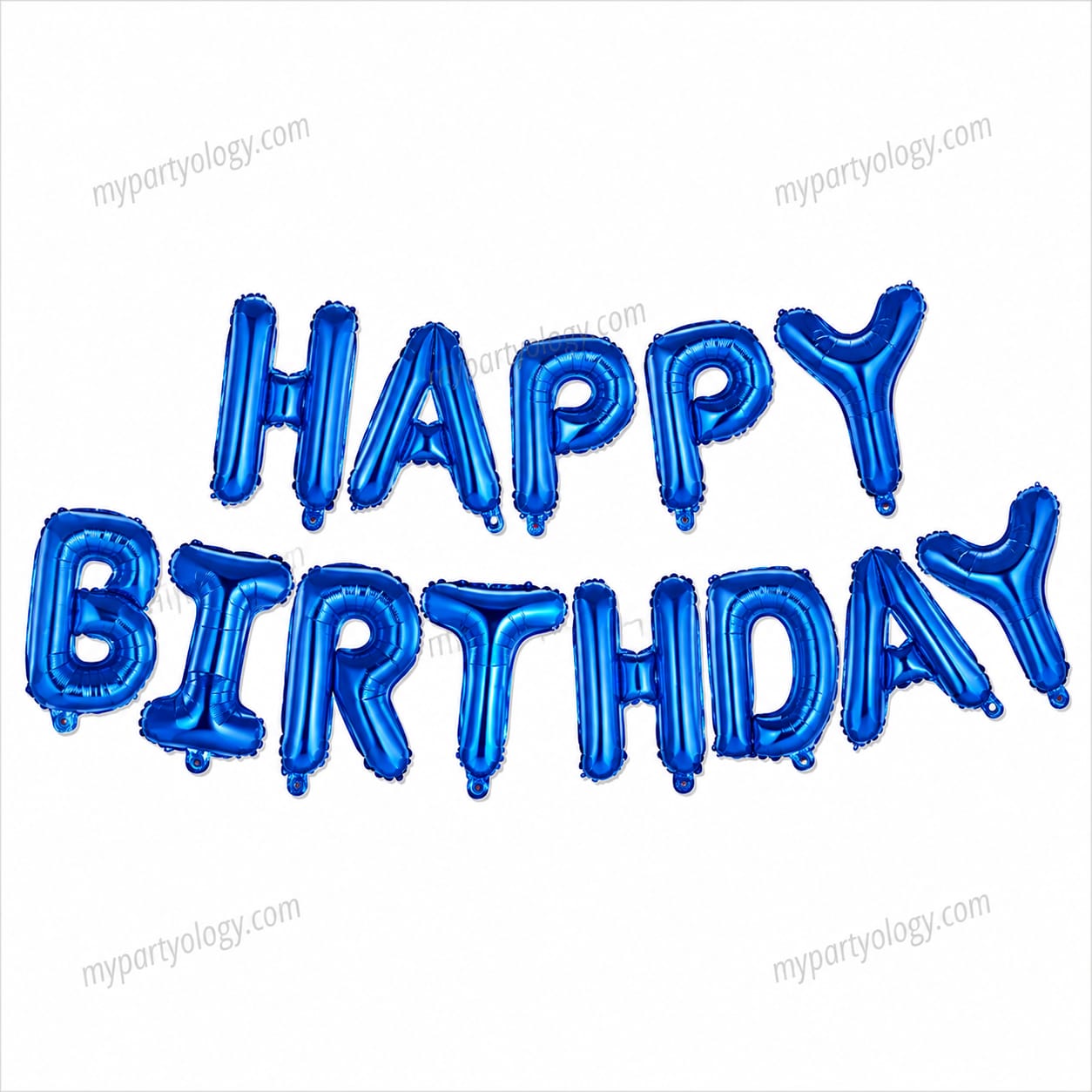 Happy Birthday Blue 16" Foil Balloon Banner
