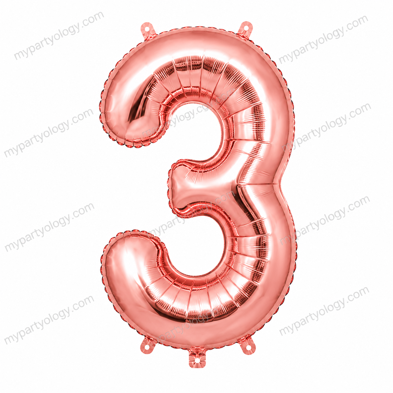 Rose Gold Number Balloons 0-9 (40 Inch) - Image 5
