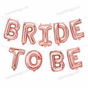 Bride To Be Rose Gold 16" Foil Balloon Banner