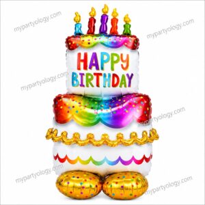 Birthday Cake Airloonz Standee 53'' Foil Balloon