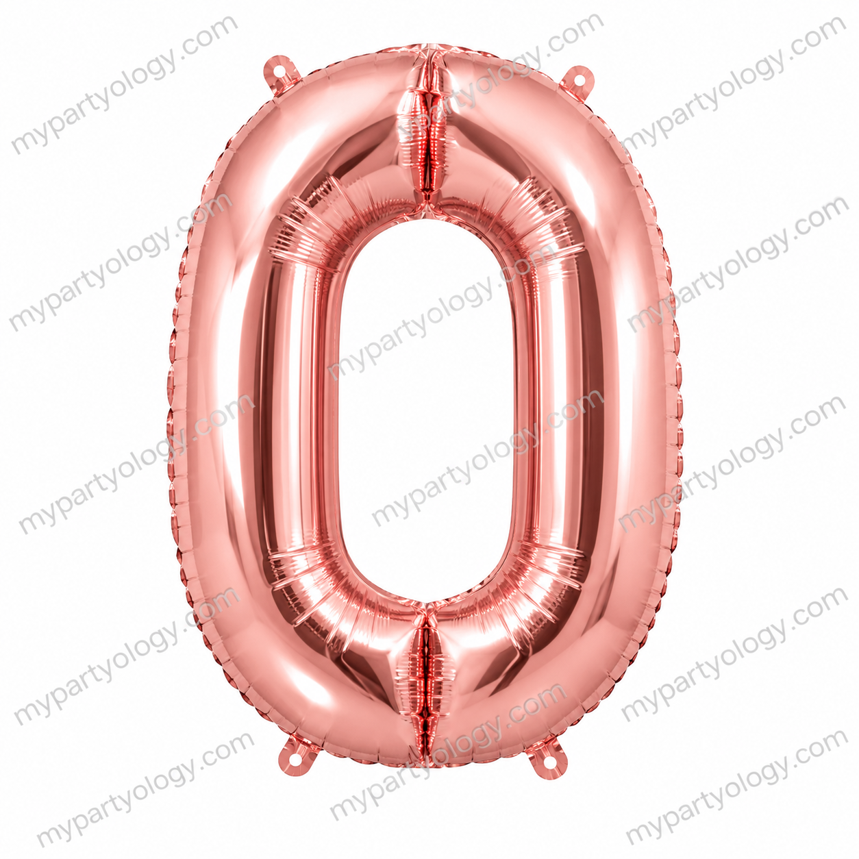 Rose Gold Number Balloons 0-9 (40 Inch) - Image 2