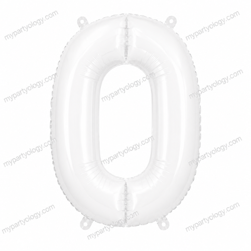 White Number Balloons 0-9 (40 Inch) - Image 2