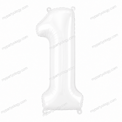 White Number Balloons 0-9 (40 Inch) - Image 3