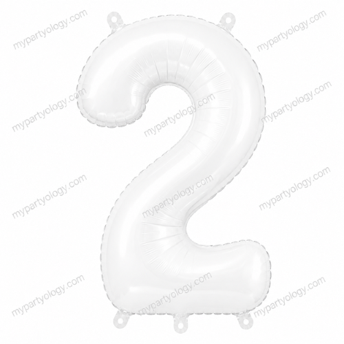 White Number Balloons 0-9 (40 Inch) - Image 4