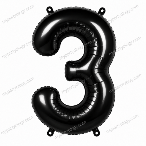 Black Number Balloons 0-9 (40 Inch) - Image 5