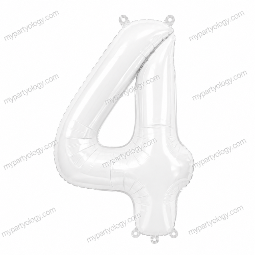 White Number Balloons 0-9 (40 Inch) - Image 6