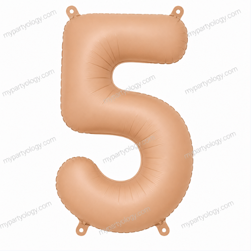 Beige Number Balloons 0-9 (40 Inch) - Image 7