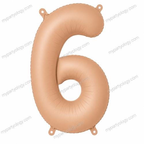 Beige Number Balloons 0-9 (40 Inch) - Image 8