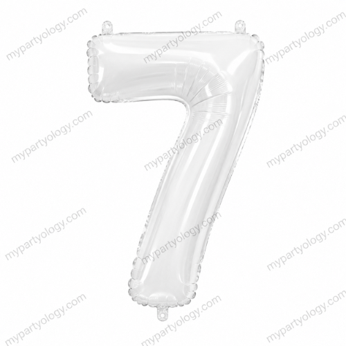 White Number Balloons 0-9 (40 Inch) - Image 9
