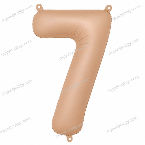 Beige Number Balloons 0-9 (40 Inch) - Image 9