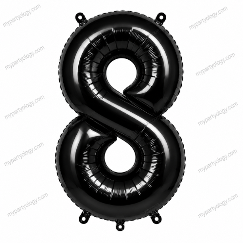 Black Number Balloons 0-9 (40 Inch) - Image 10