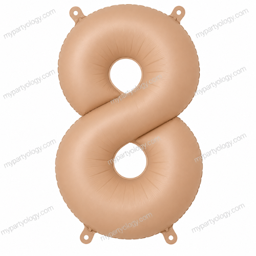 Beige Number Balloons 0-9 (40 Inch) - Image 10