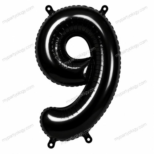 Black Number Balloons 0-9 (40 Inch) - Image 11