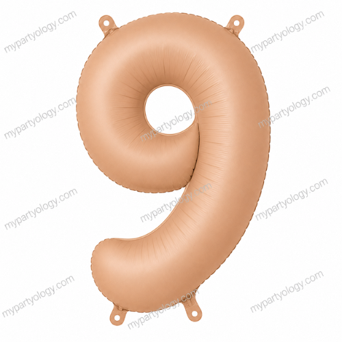 Beige Number Balloons 0-9 (40 Inch) - Image 11
