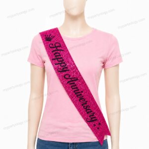 Birthday Girl Pink Satin Sash