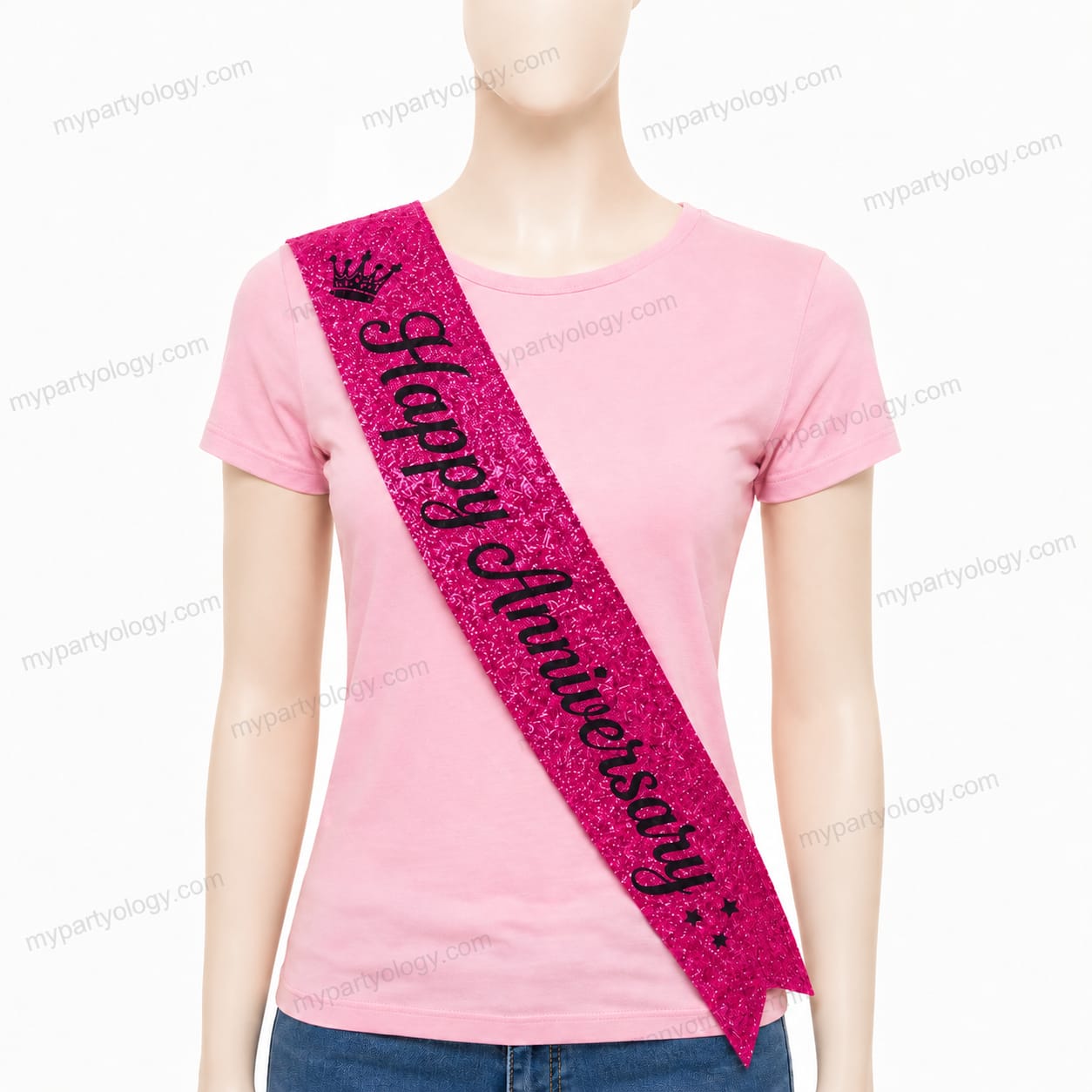 Birthday Girl Pink Satin Sash