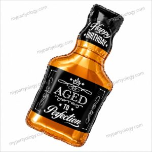 Happy Birthday Aged To Perfection Bourbon 32" Foil Balloon