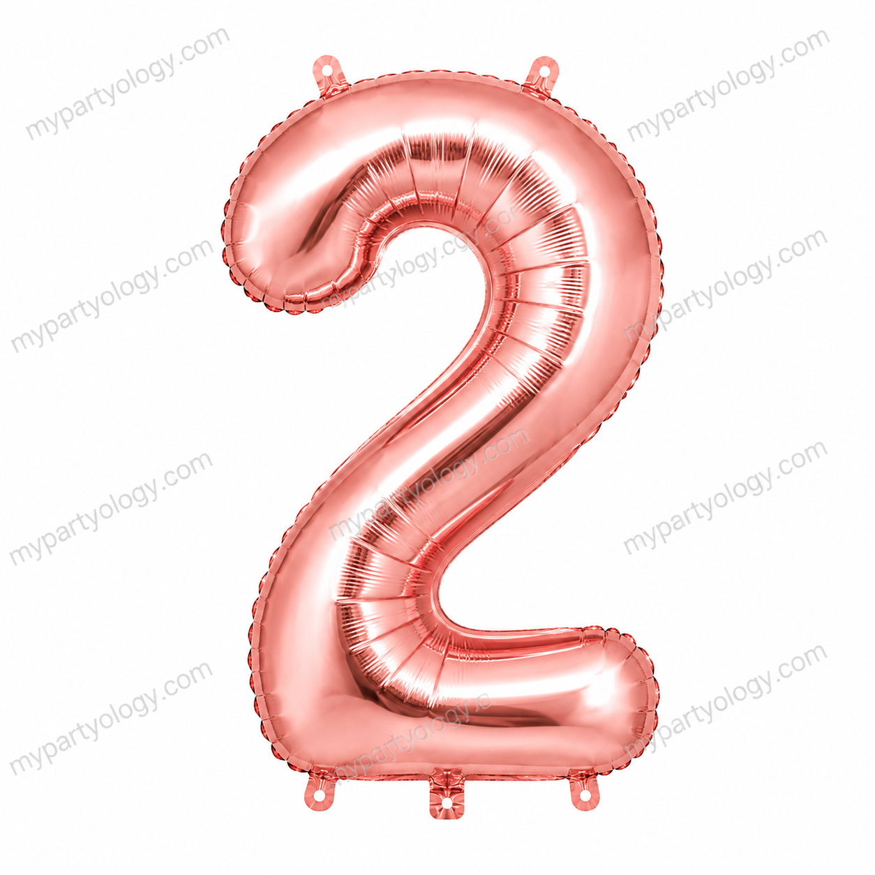 Rose Gold Number Balloons 0-9 (40 Inch) - Image 4