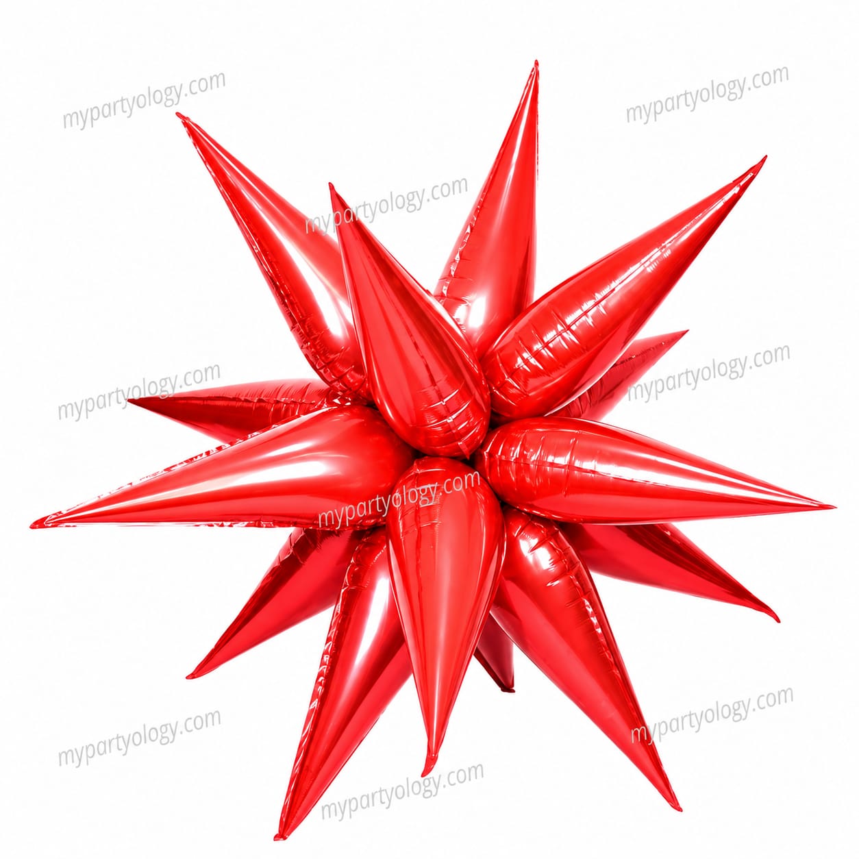 Red Explosive Star Burst 22'' Foil Balloon