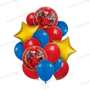 Spiderman Foil and Latex Balloon Set (Pack of 16)