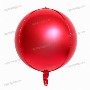 Red 4D Orbz 22'' Foil Balloon