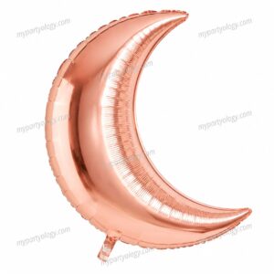 Rose Gold Crescent Moon 27'' Foil Balloon