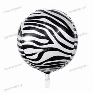 Zebra Print 4D Orbz 22'' Foil Balloon
