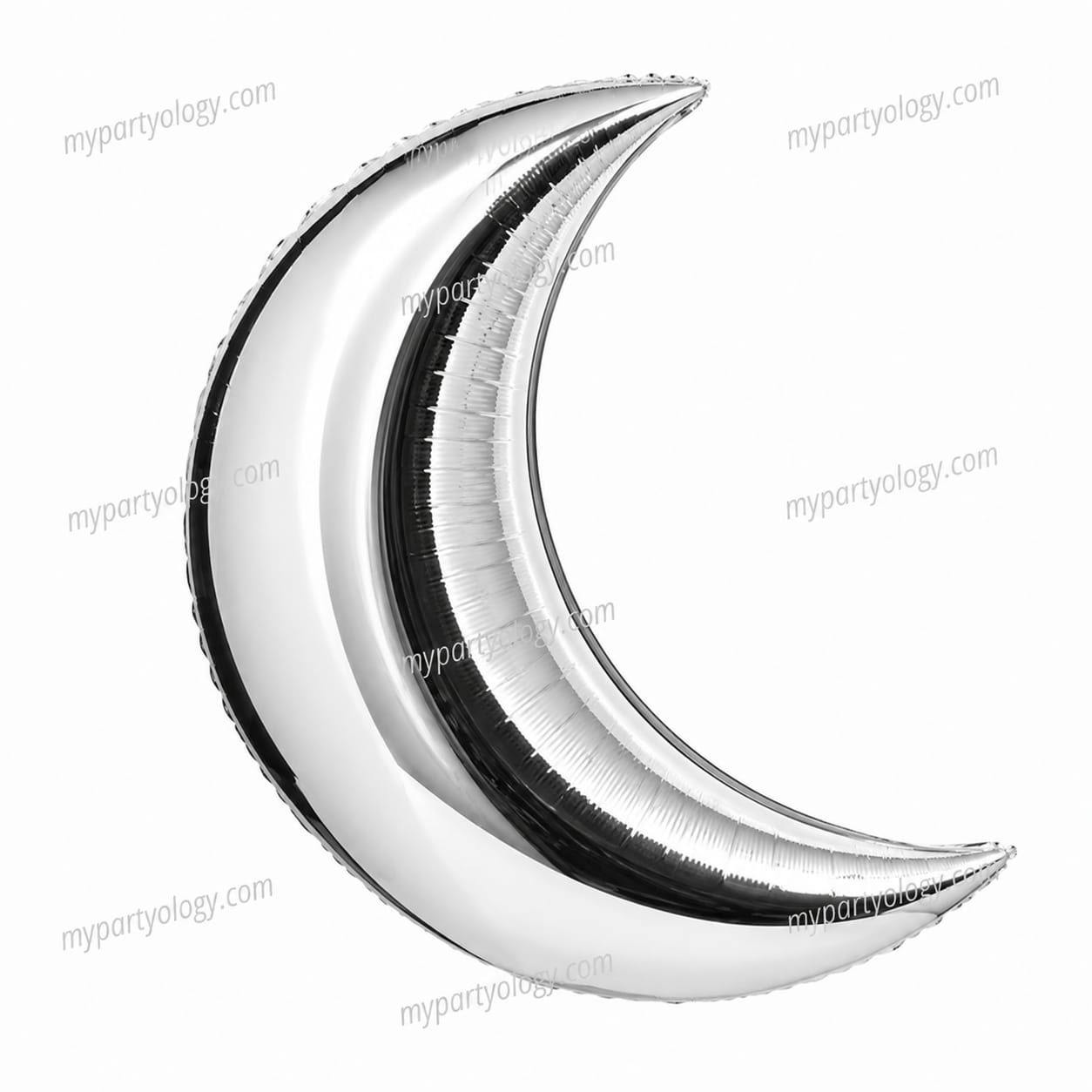 Silver Crescent Moon 27'' Foil Balloon