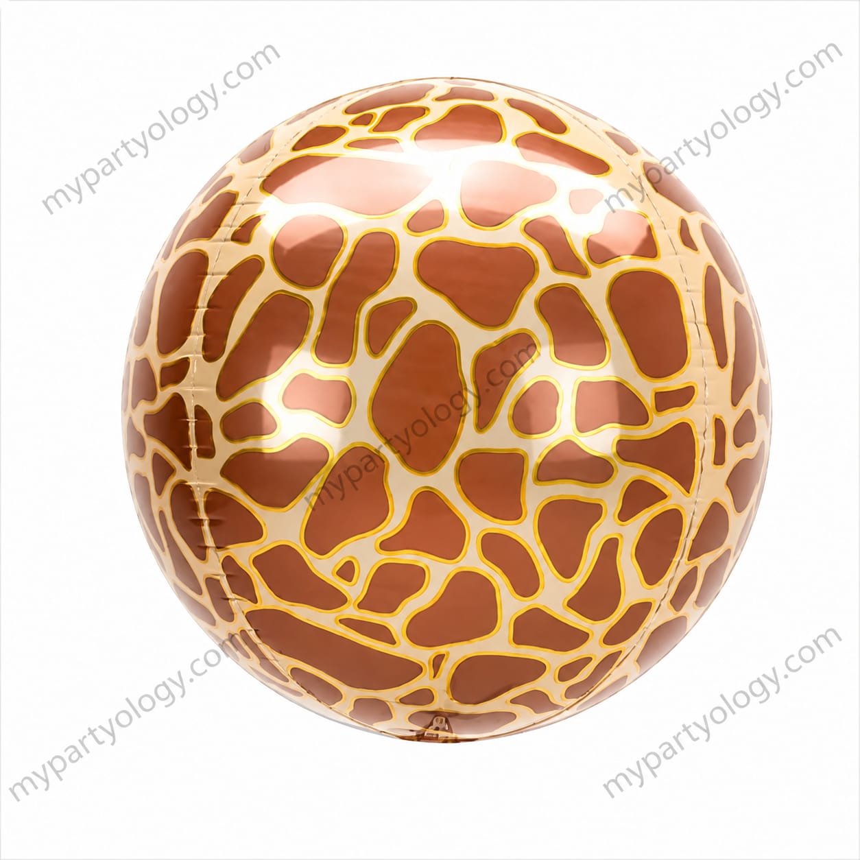 Giraffe Print 4D Orbz 22'' Foil Balloon