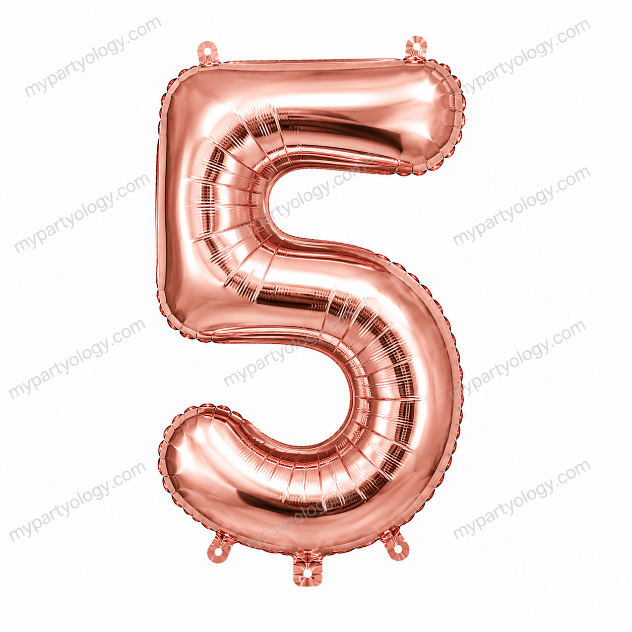 Rose Gold Number Balloons 0-9 (40 Inch) - Image 7