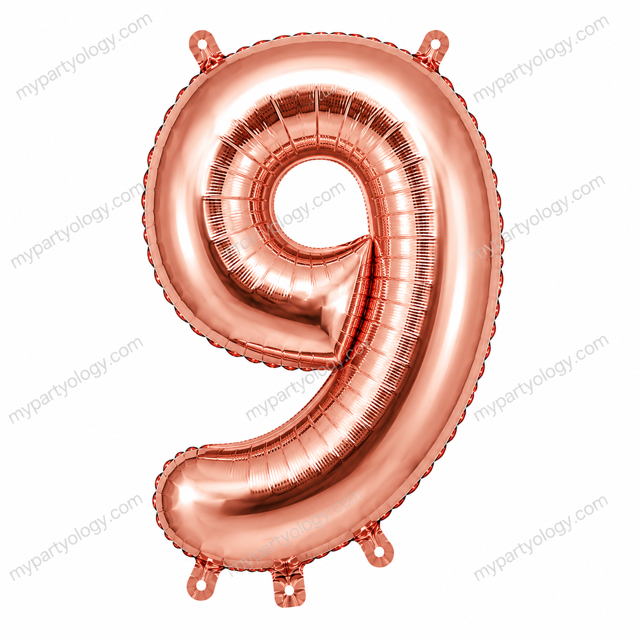 Rose Gold Number Balloons 0-9 (40 Inch) - Image 11