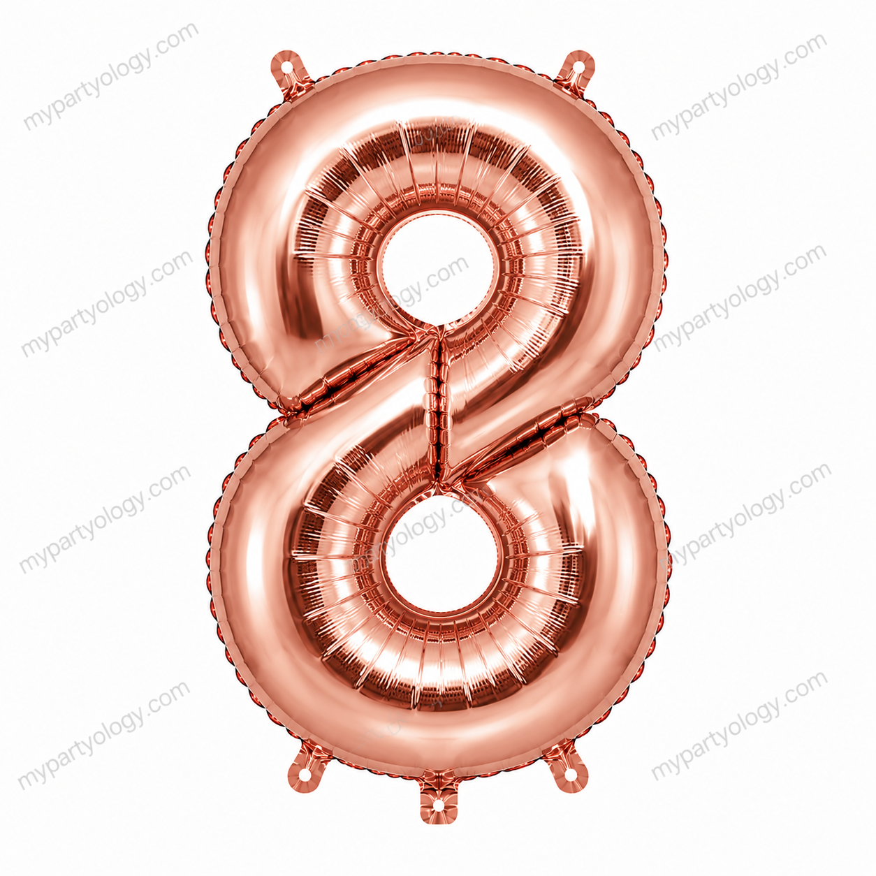 Rose Gold Number Balloons 0-9 (40 Inch) - Image 10
