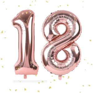 18th Birthday 40 Inch Foil Number Balloons