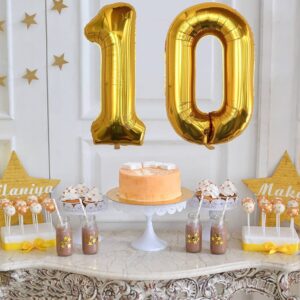 10th Birthday 40 Inch Foil Number Balloons