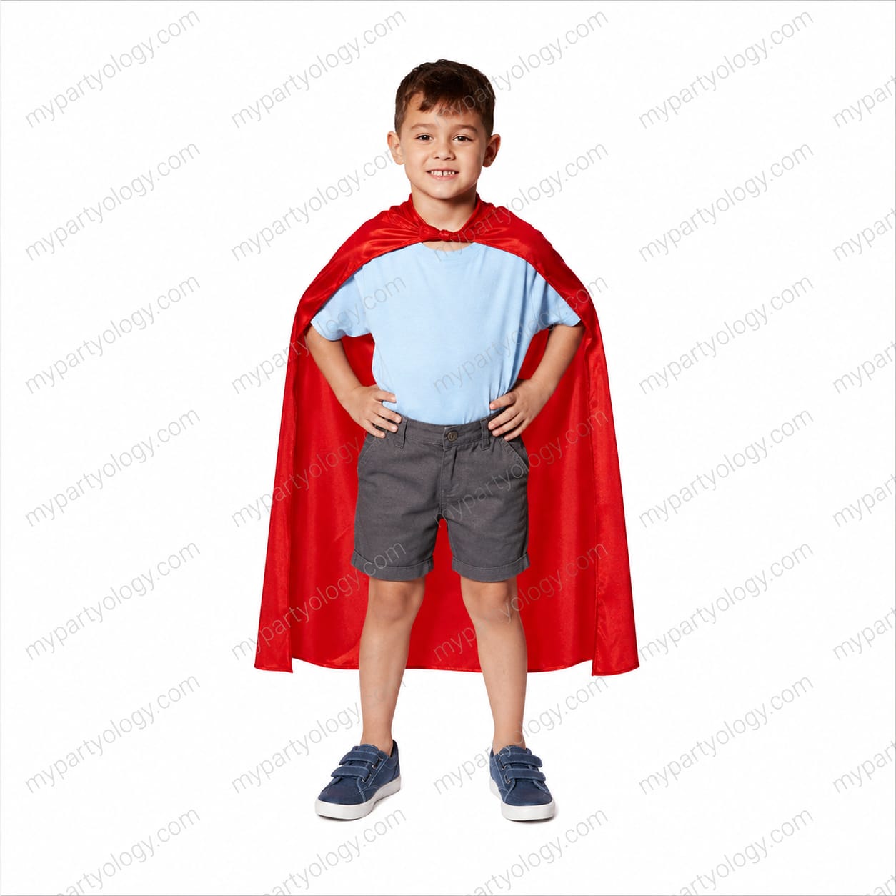 Red Satin Kids Cape
