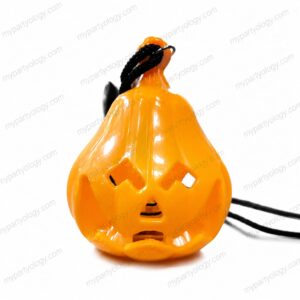 Small LED Pumpkin Necklace
