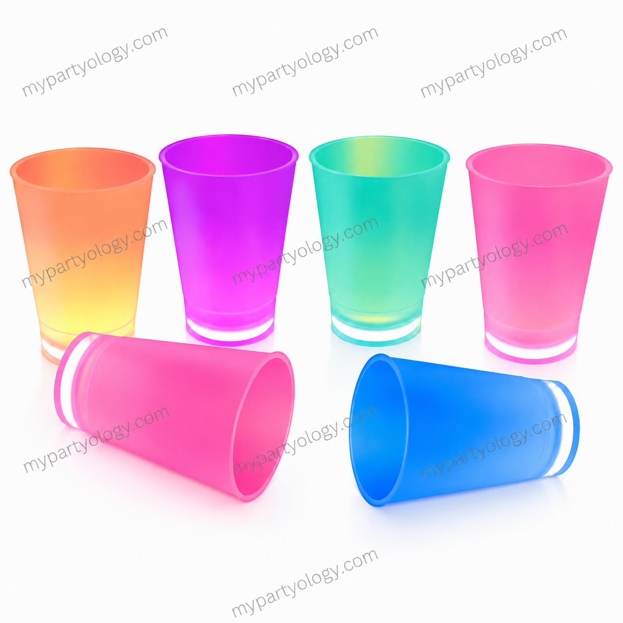 Assorted Glow Cup Set (Pack of 6)