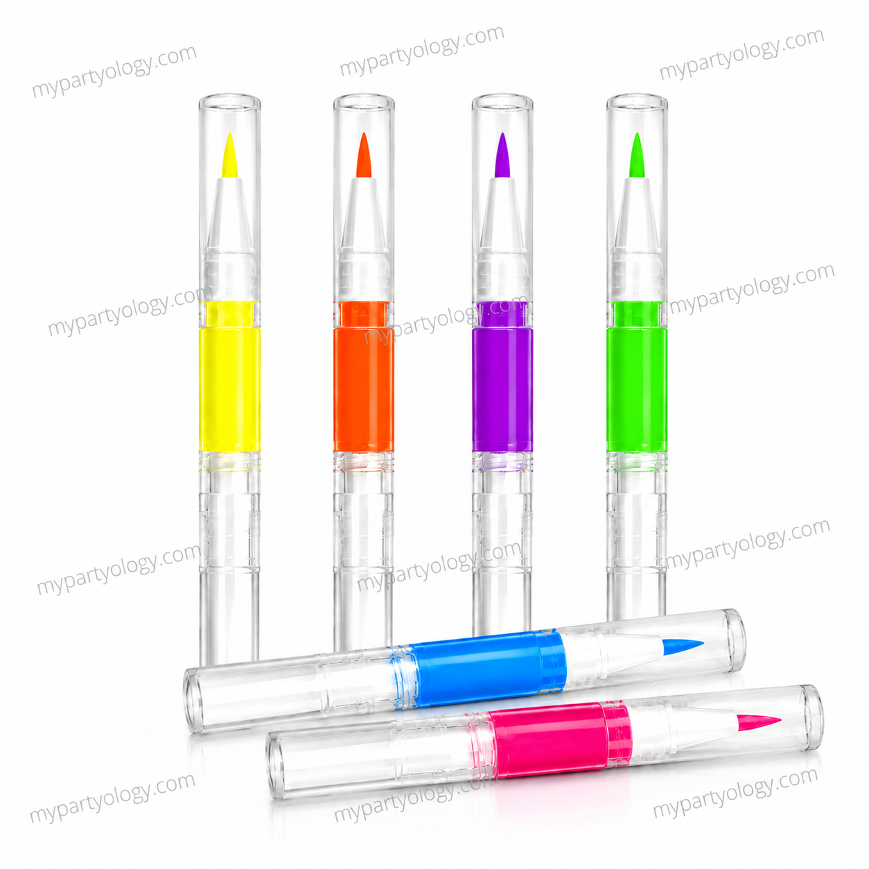Assorted Coloured Face & Body Glow Paint Pen (Pack of 1)