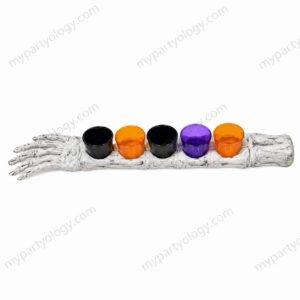 Skeleton Hand Shot Holder with 5 Shot Glasses