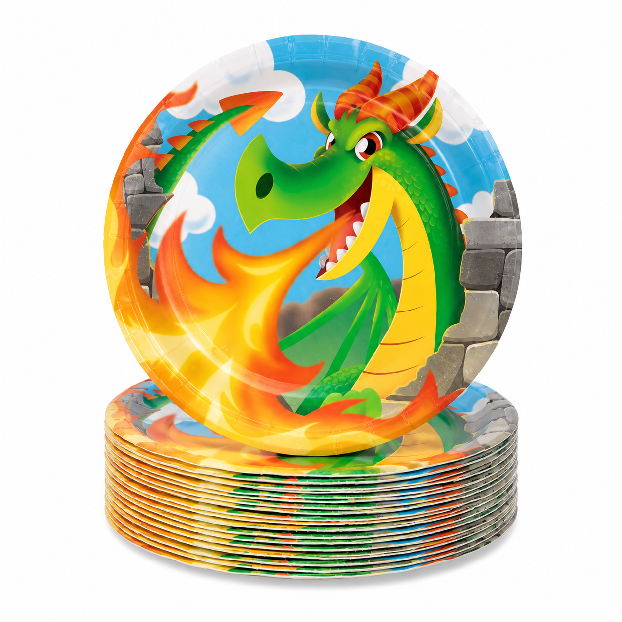 Dragon 9inch Plate (Pack of 8)