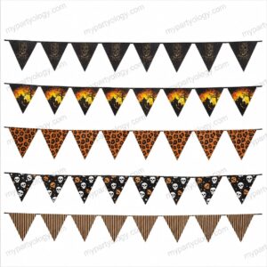 Assorted Halloween Flag Banners (Pack of1)