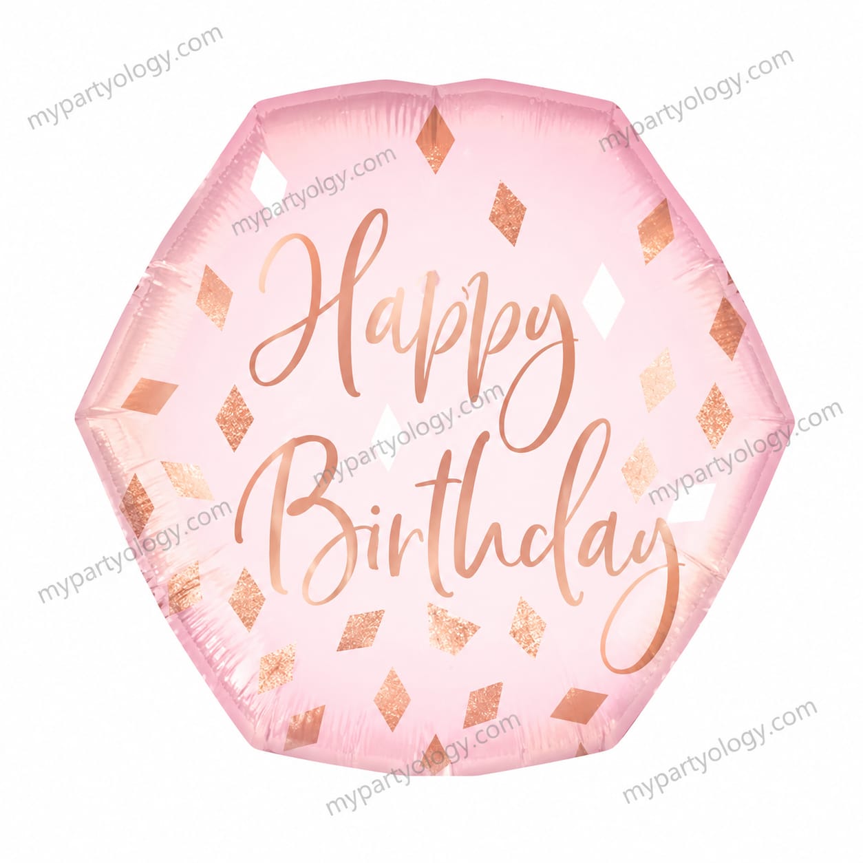 Happy Birthday Blush Supershape 23" Foil Balloon (Anagram)