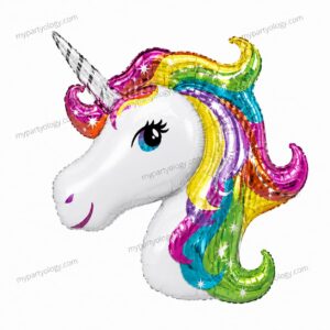 Unicorn Face 40'' Foil Balloon