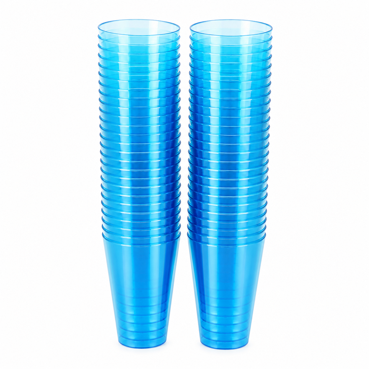 Blue Transparent Shot Glass (Pack of 10)